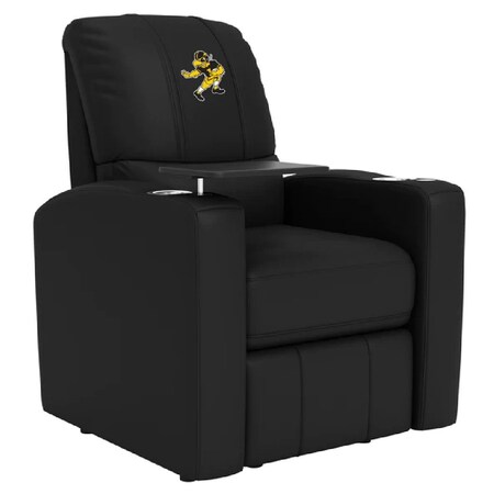 Dreamseat Stealth Power Plus Recliner with Iowa Hawkeyes Football Herky Logo XZ520823901CDSMHTUSBBLK-PSCOL13524